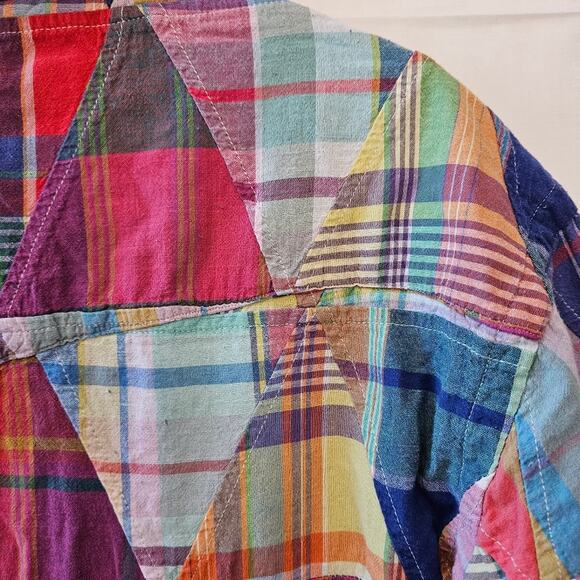 Polo Ralph Lauren Multi Cloth Pearl Snap Long Sleeve Shirt Size Medium - Picture 5 of 8